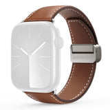 Apple Watch (38/40/SE/41/42mm) DUX DUCIS Klockarmband i Konstläder – Brun