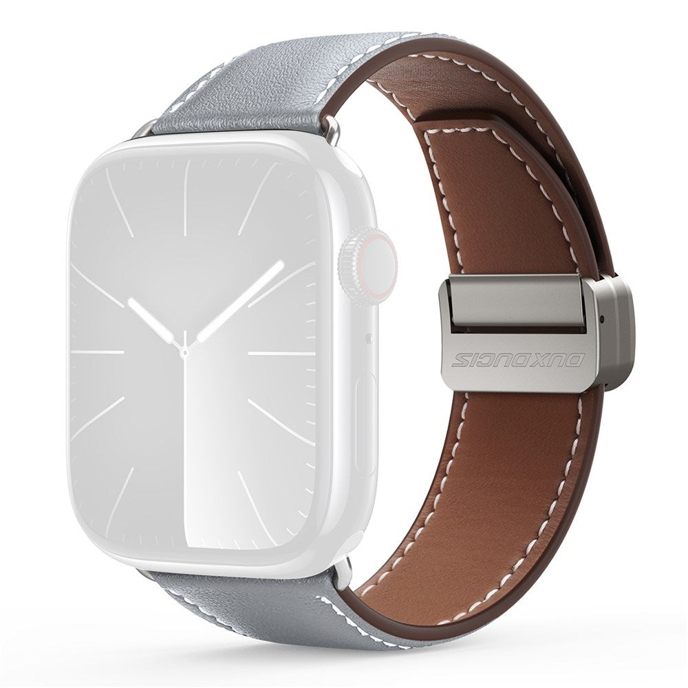 Apple Watch (38/40/SE/41/42mm) DUX DUCIS Klockarmband i Konstläder – Grå