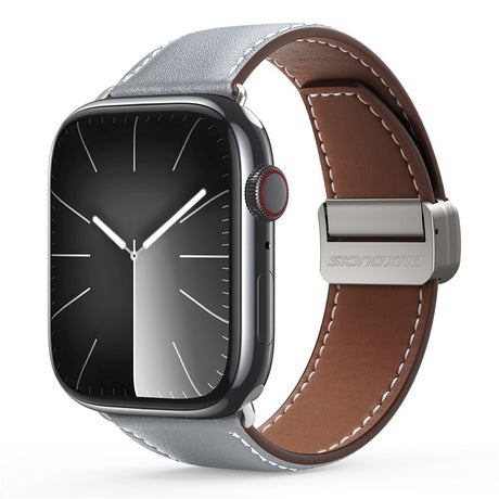 Apple Watch (38/40/SE/41/42mm) DUX DUCIS Klockarmband i Konstläder – Grå