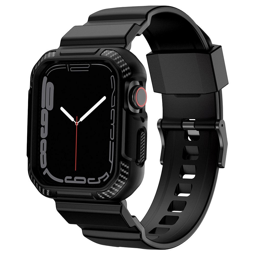 Apple Watch (38/40/SE/41MM) Plast Rem & Skal - Svart