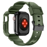 Apple Watch (38/40/SE/41MM) Plast Rem & Skal - Grön