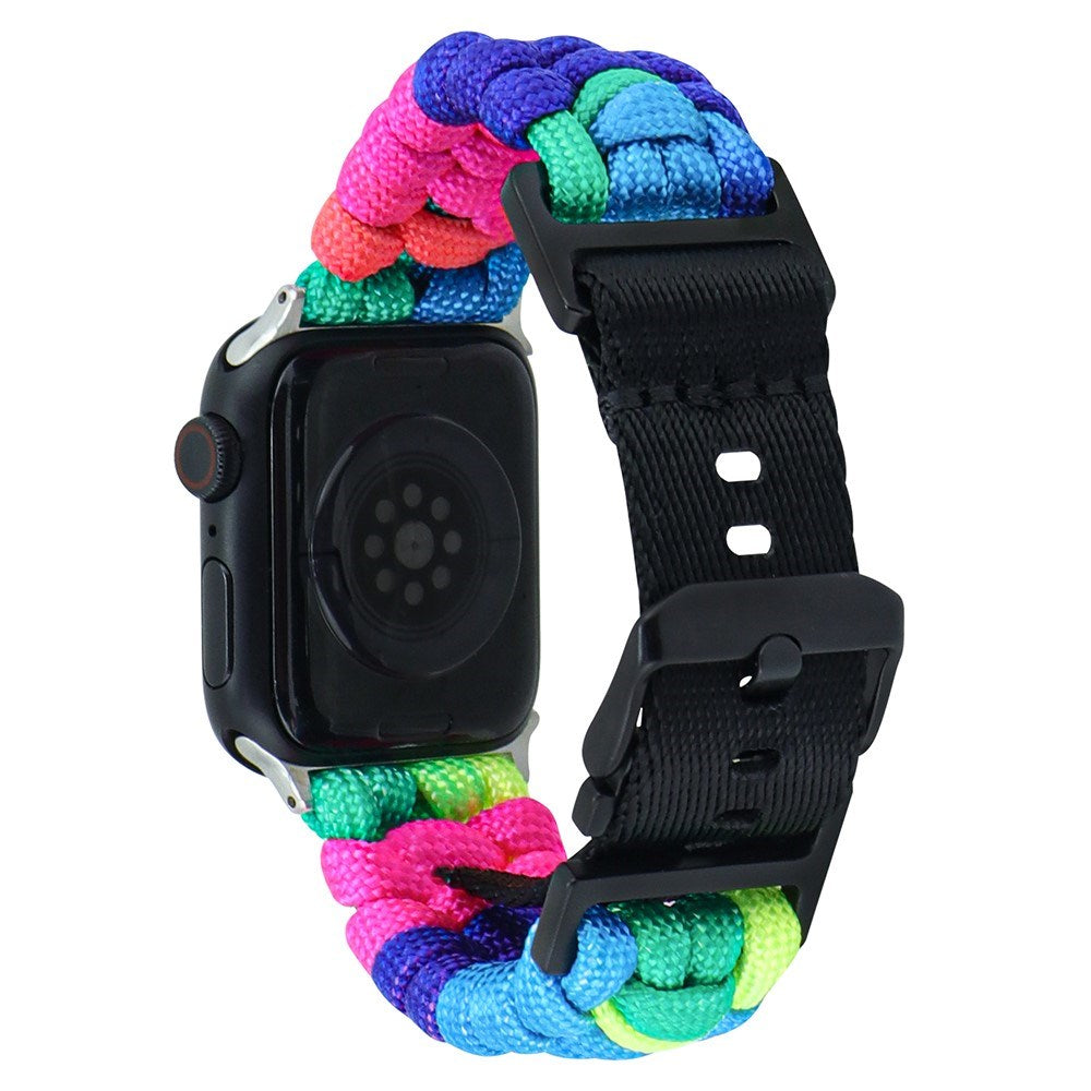 Apple Watch (38/40/SE/41/42mm) EIDERWOOD Flätat Nylon Armband - Multi