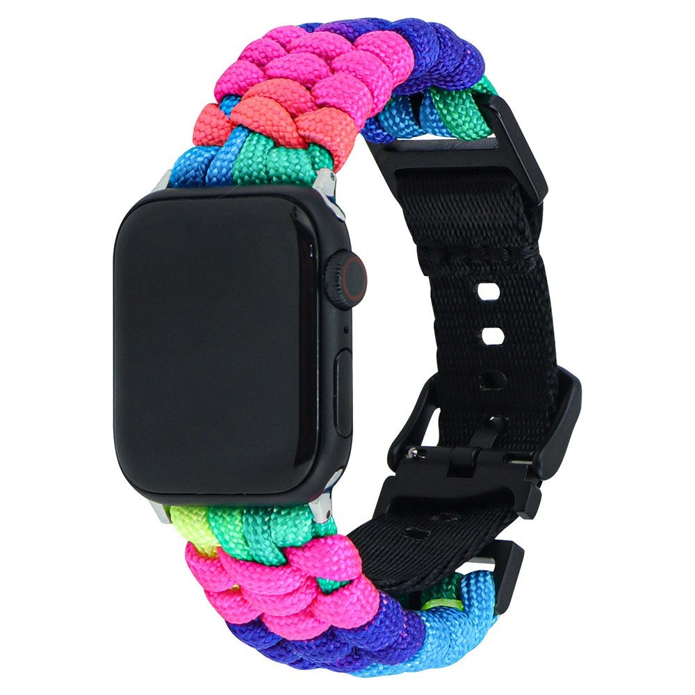 Apple Watch (38/40/SE/41/42mm) EIDERWOOD Flätat Nylon Armband - Multi