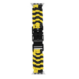 Apple Watch (38/40/SE/41/42mm) EIDERWOOD Flätat Nylon Armband - Gul / Svart