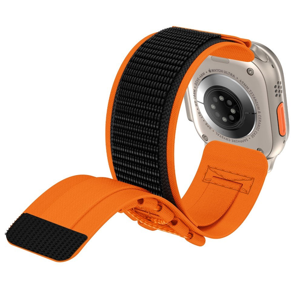 Apple Watch (42/44/SE/45/46/49mm) EIDERWOOD Nylon Klockarmband - Orange