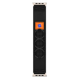 Apple Watch (42/44/SE/45/46/49mm) EIDERWOOD Nylon Klockarmband - Svart