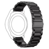 Universal 14mm Smartwatch Rem i Rostfritt Stål - Svart