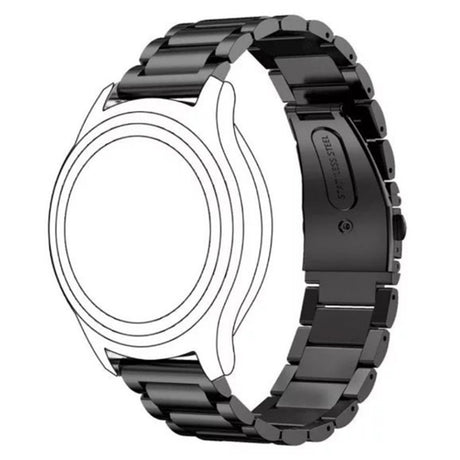 Universal 14mm Smartwatch Rem i Rostfritt Stål - Svart