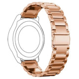 Universal 14mm Smartwatch Rem i Rostfritt Stål - Rose Gold