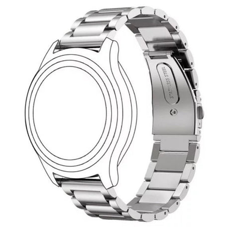 Universal 14mm Smartwatch Rem i Rostfritt Stål - Silver