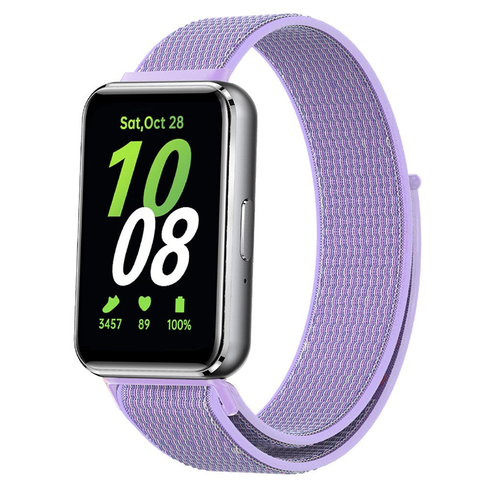 Samsung Galaxy Fit3 Nylon Kardborrband - Lila