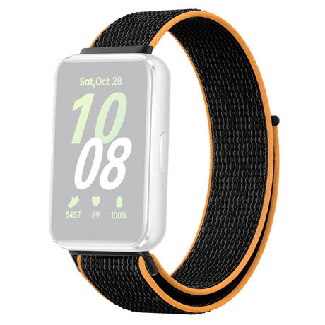 Samsung Galaxy Fit3 Nylon Kardborrband - Svart / Gul