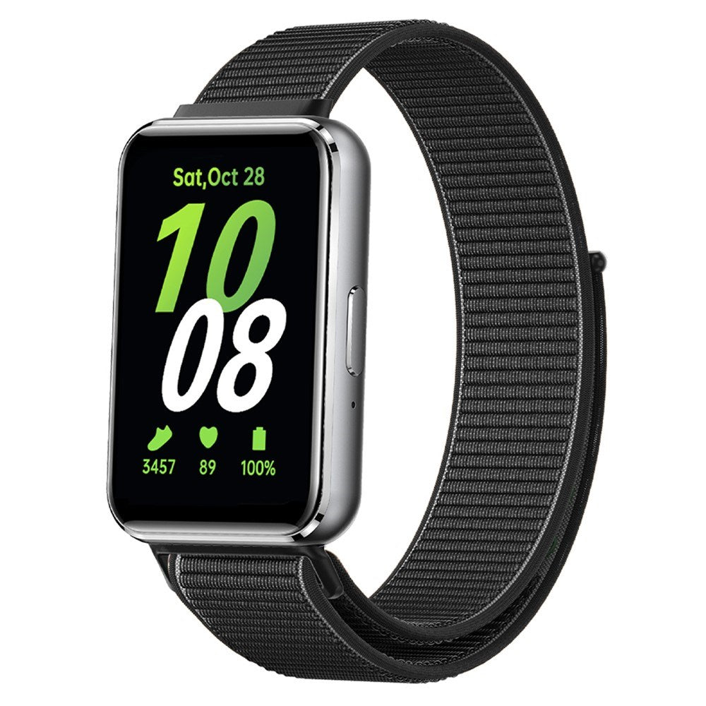 Samsung Galaxy Fit3 Nylon Kardborrband - Svart