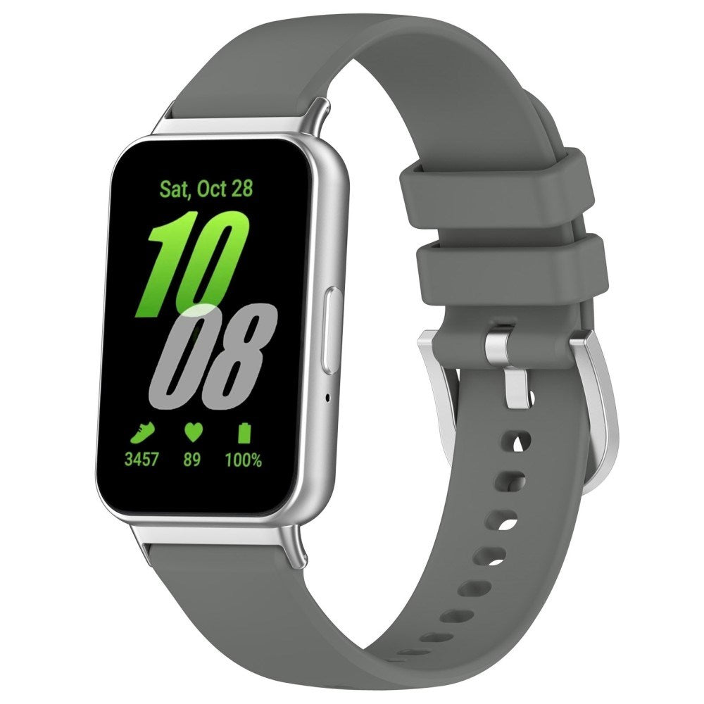 Samsung Galaxy Fit3 Smartwatch Silikonrem - Mörkgrå