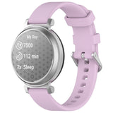 EIDERWOOD Garmin Lily 2 Silikonarmband med Metallspänne - Lila