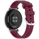 EIDERWOOD Garmin Lily 2 Silikonarmband med Metallspänne - Mörkröd
