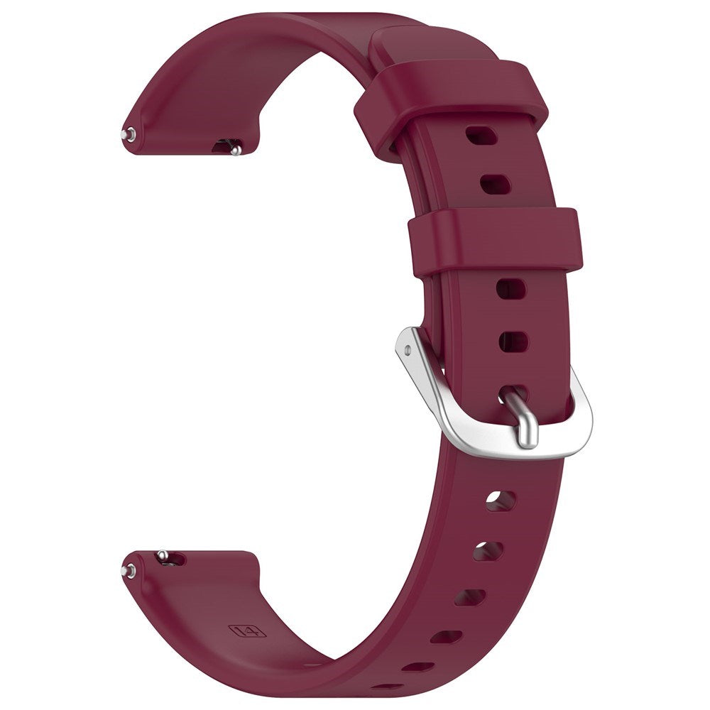 EIDERWOOD Garmin Lily 2 Silikonarmband med Metallspänne - Mörkröd