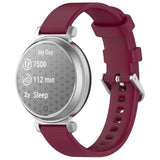 EIDERWOOD Garmin Lily 2 Silikonarmband med Metallspänne - Mörkröd