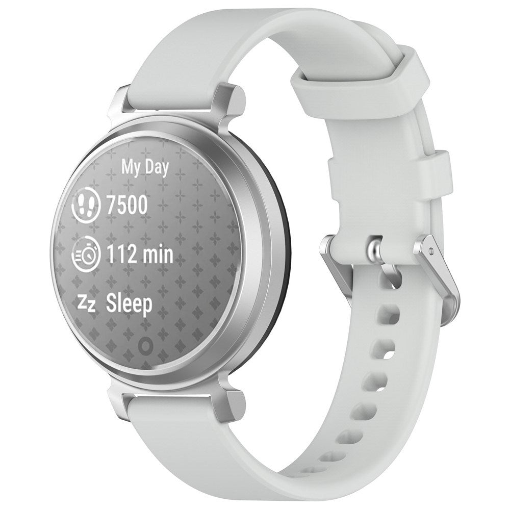 EIDERWOOD Garmin Lily 2 Silikonarmband med Metallspänne - Grå