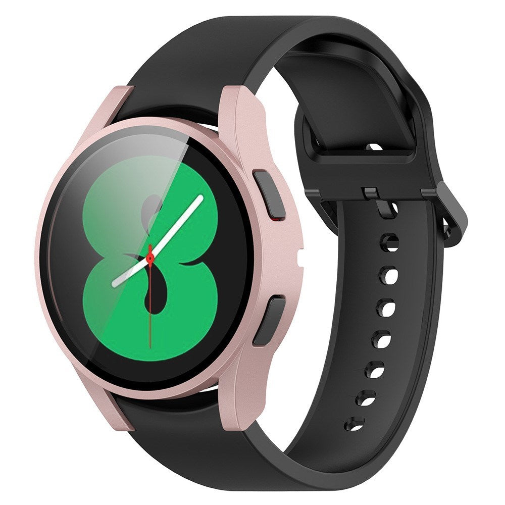 Samsung Galaxy Watch 4 (40mm) / FE (40mm) Skal i Hårdplast med Inbyggt Skärmskydd - Rosa