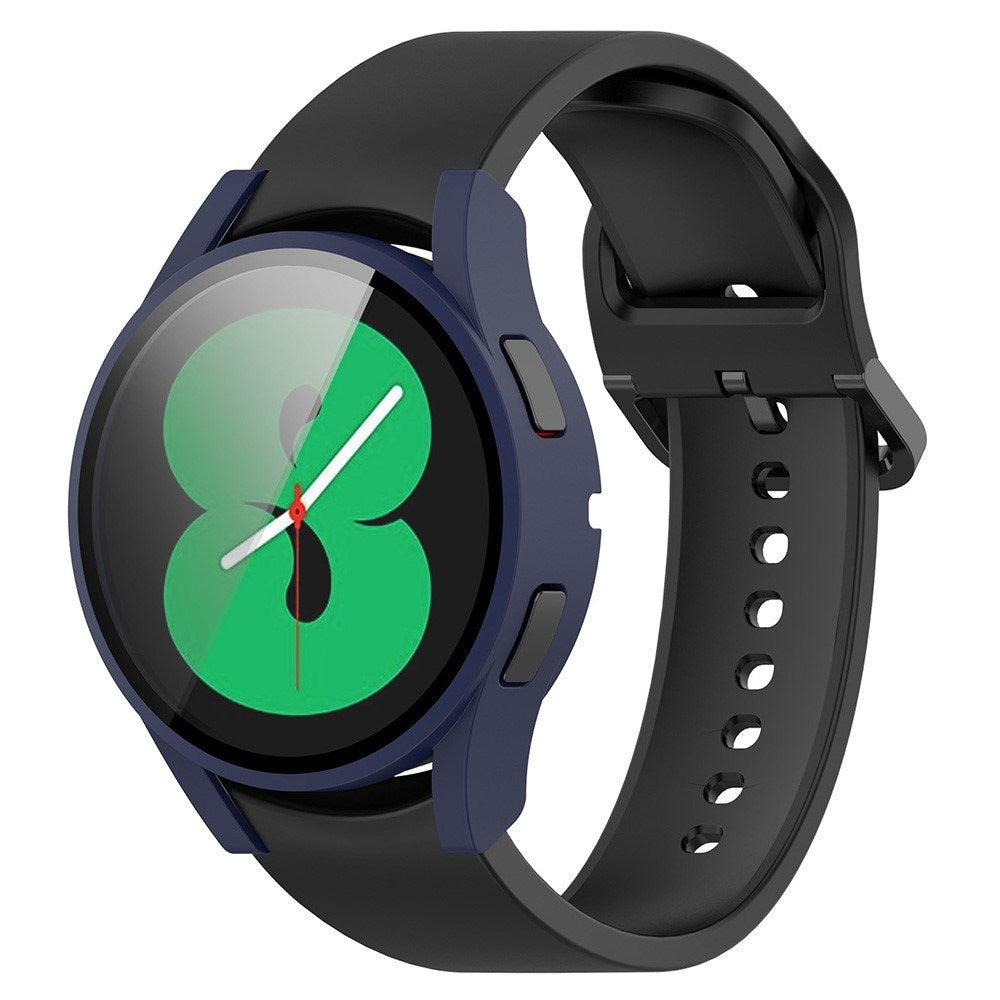 Samsung Galaxy Watch 4 (40mm) / FE (40mm) Skal i Hårdplast med Inbyggt Skärmskydd - Blå