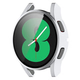 Samsung Galaxy Watch 4 (40mm) / FE (40mm) Skal i Hårdplast med Inbyggt Skärmskydd - Silver