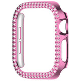 Apple Watch 10 (42mm) Hård Plastik Fodral - Pink / Strass