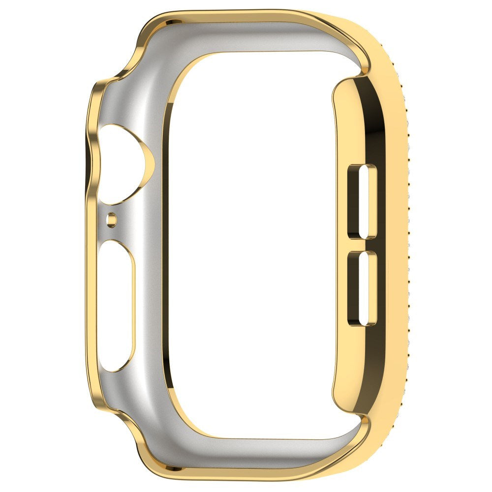 Apple Watch 10 (42mm) Hård Plastik Fodral - Guld / Strass