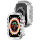 Apple Watch 10 (42mm) Hård Plastik Fodral - Genomskinlig / Strass