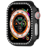 Apple Watch 10 (42mm) Hård Plast Fodral - Svart / Strass