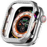 Apple Watch 10 (42mm) Hård Plast Fodral - Silver / Strass