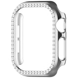 Apple Watch 10 (42mm) Hård Plast Fodral - Silver / Strass