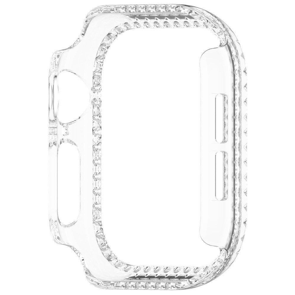 Apple Watch 10 (42mm) Hård Plast Fodral - Genomskinlig / Strass