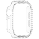 Apple Watch 10 (42mm) Hård Plast Fodral - Genomskinlig / Strass