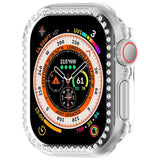 Apple Watch 10 (42mm) Hård Plast Fodral - Genomskinlig / Strass