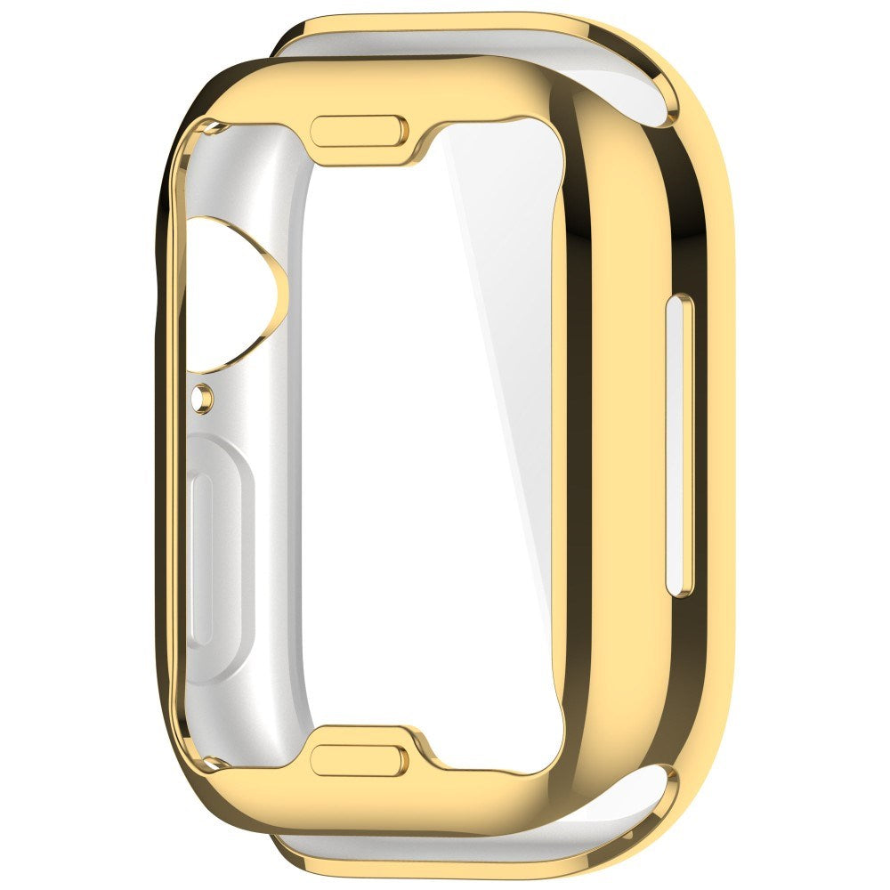 Apple Watch 10 (42mm) Flexibelt Plast Fodral med Skärmskydd - Guld