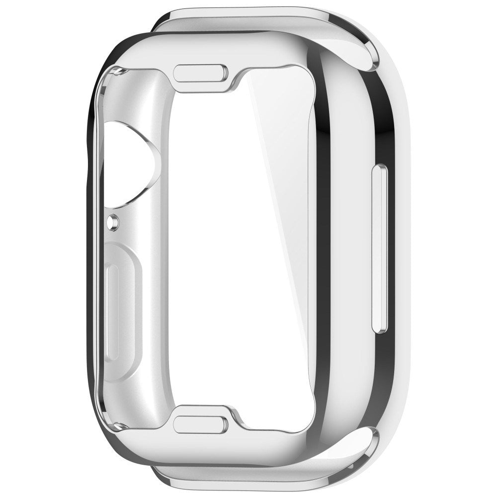 Apple Watch 10 (42mm) Flexibelt Plast Fodral med Skärmskydd - Silver