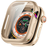 Apple Watch 11 / 10 (42mm) Flexibelt Plast Fodral med Skärmskydd - Starlight