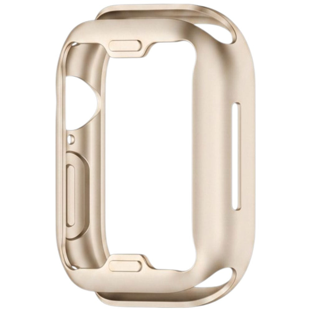 Apple Watch 11 / 10 (42mm) Flexibelt Plast Fodral med Skärmskydd - Starlight