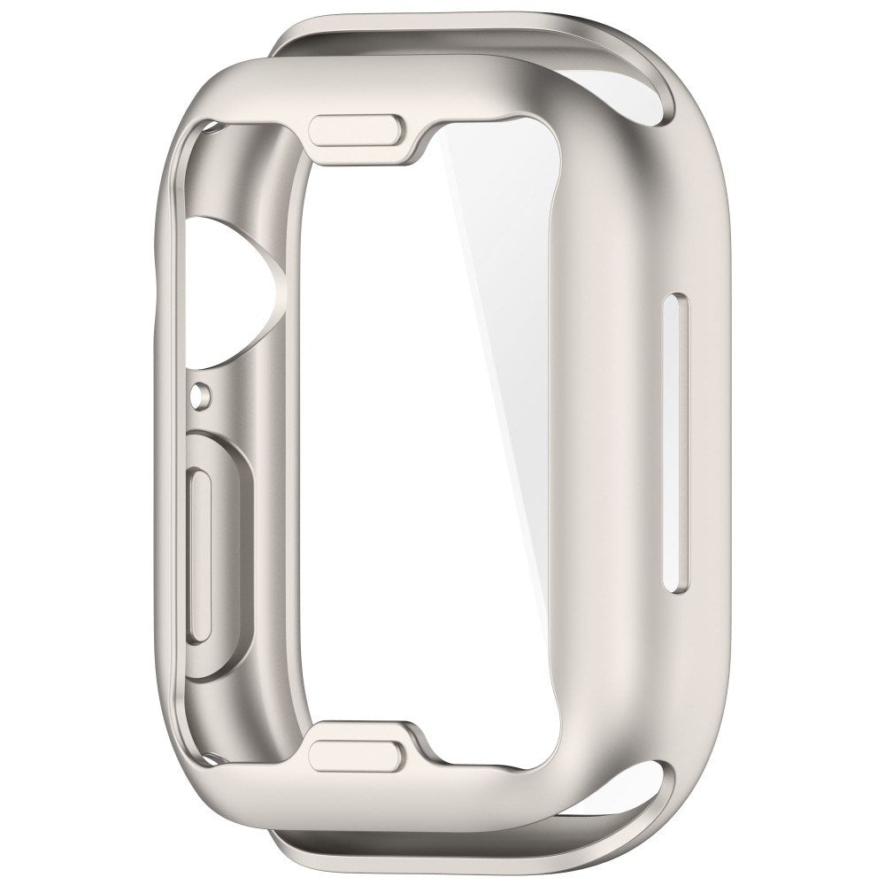 Apple Watch 10 (42mm) Flexibelt Plast Fodral med Skärmskydd - Grå