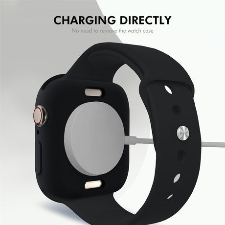 Apple Watch 11 / 10 (46mm) Flexibelt Plast Skal - Svart