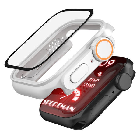 Apple Watch 11 / 10 (46mm) Hårt Plast Skal m. Inbyggt Skärmskyddsglas - Svart