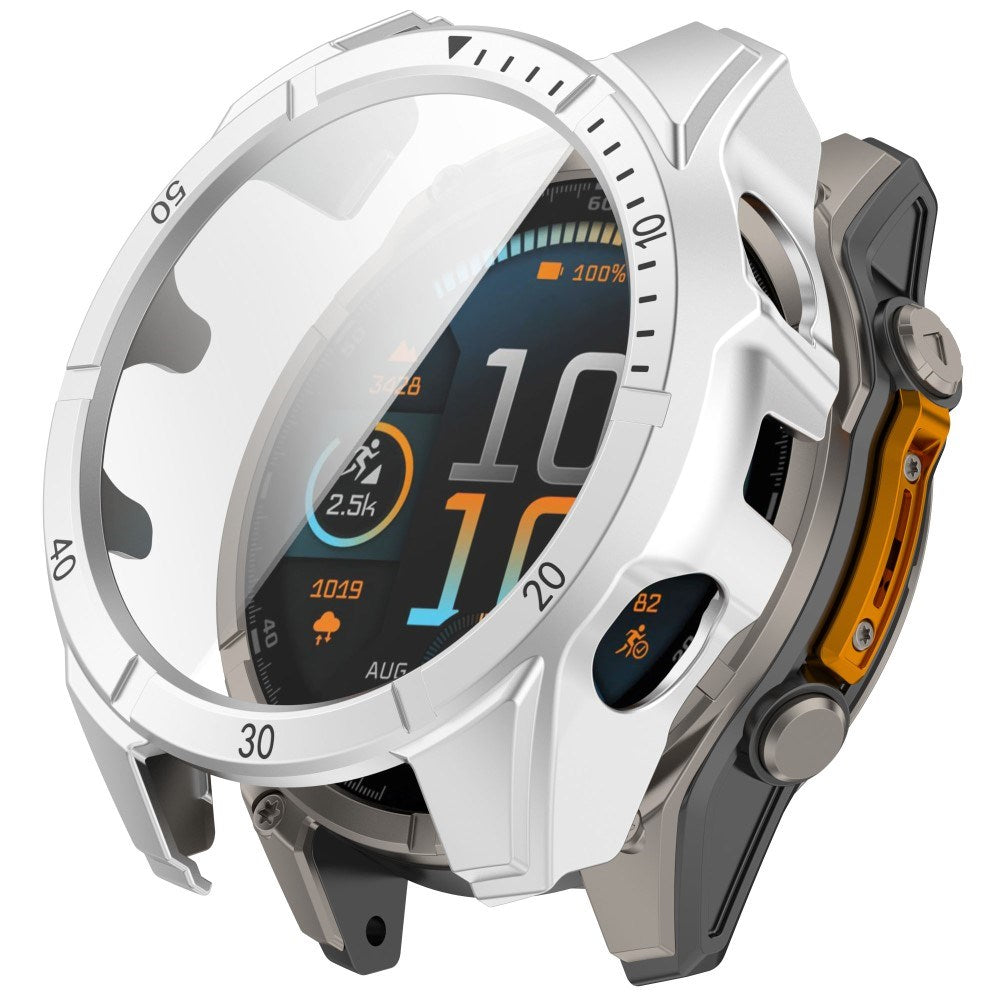 Garmin Tactix 8 AMOLED (51mm) Hårt Plast Skal m. Skyddsglas - Silver / Svart