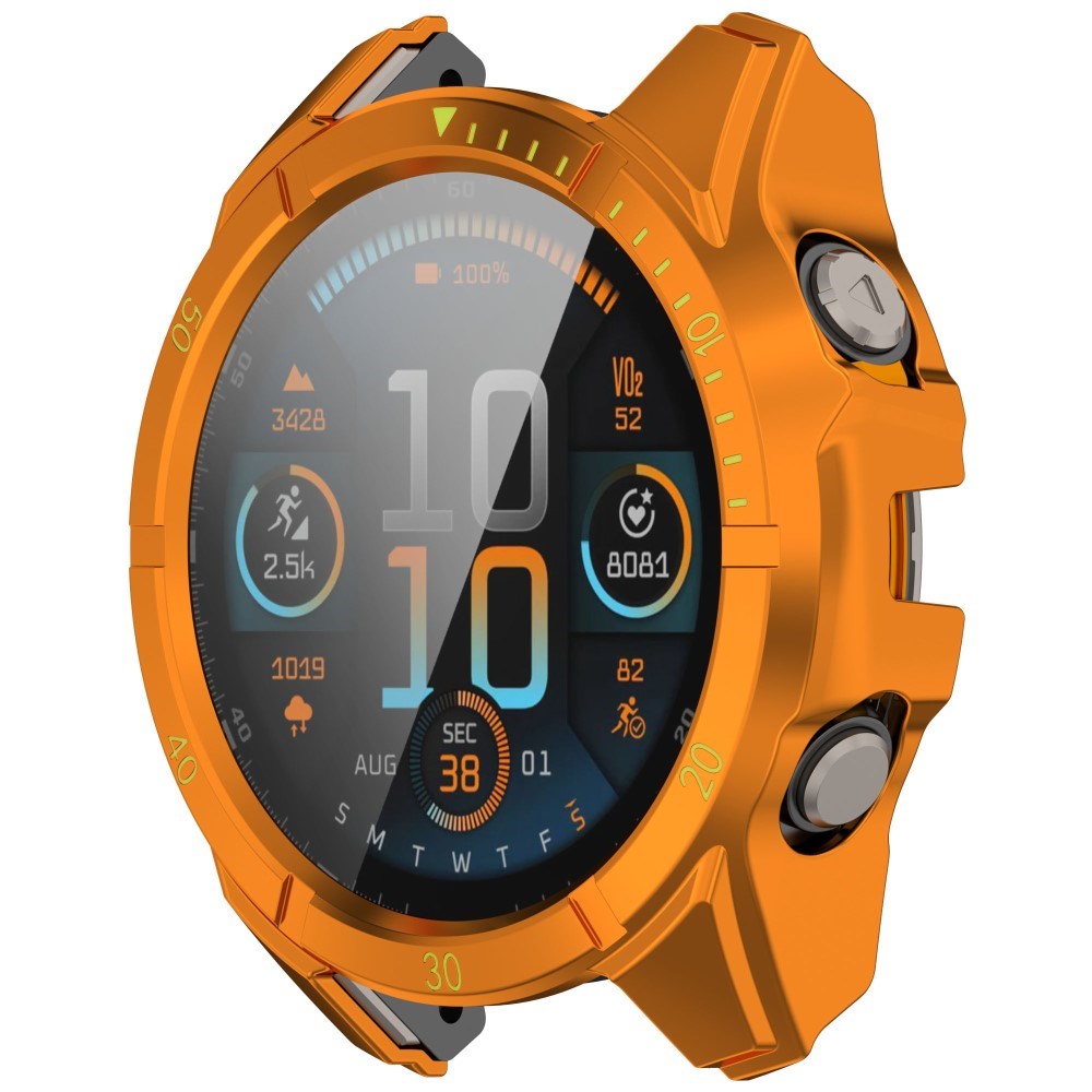 Garmin Tactix 8 AMOLED (51mm) Hårt Plast Skal m. Skyddsglas - Orange / Gul