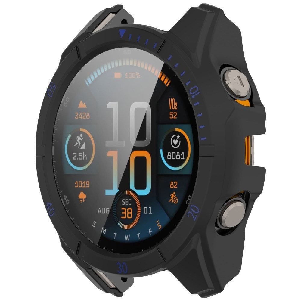 Garmin Tactix 8 AMOLED (51mm) Hårt Plast Skal m. Skyddsglas - Svart / Blå