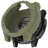 Garmin Instinct 3 AMOLED / Solar (50mm) Bumper Silikon Skal - Army Grön