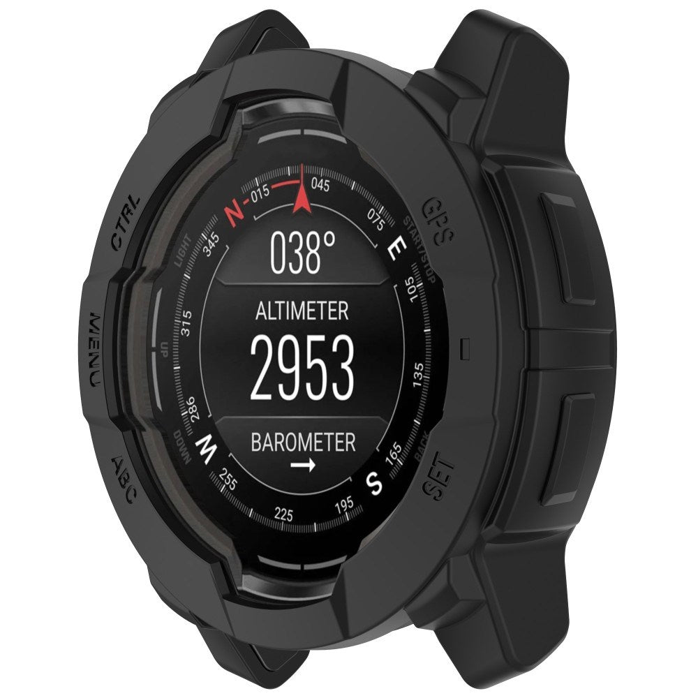 Garmin Instinct 3 AMOLED / Solar (50mm) Bumper Silikon Skal - Svart