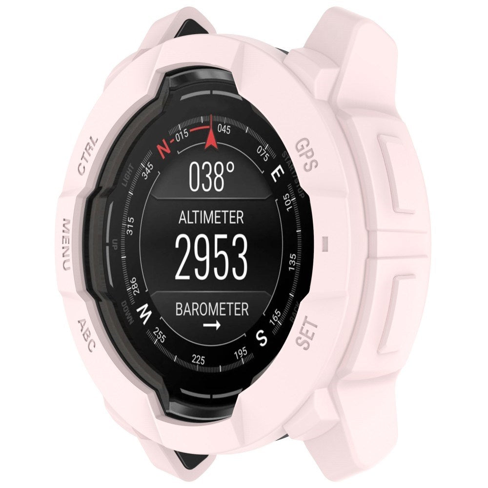Garmin Instinct 3 AMOLED / Solar (50mm) Bumper Silikon Skal - Rosa