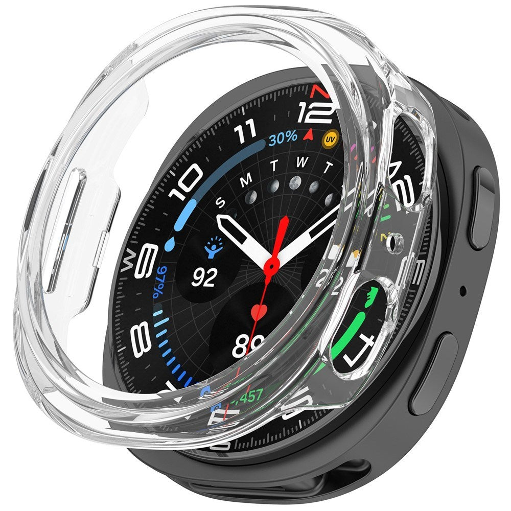 Samsung Galaxy Watch 8 (40mm) Semi-Enclosed Hårt Plast Fodral - Genomskinlig