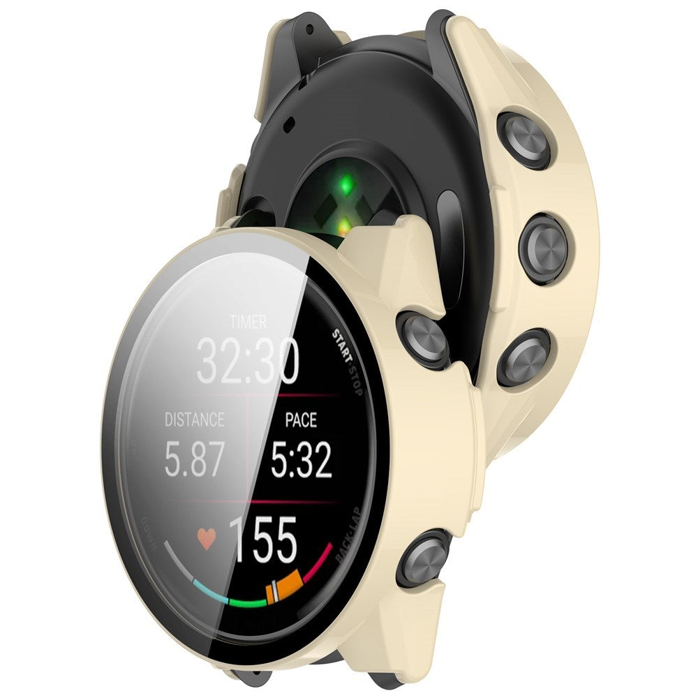 Garmin Forerunner 970 Fodral med Härdat Glas Skärmskydd - Vit